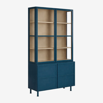 New Routz vitrinekast Langley Deepblue/Sand