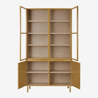 New Routz vitrinekast Langley Mustard/Sand