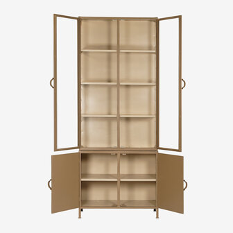 New Routz Detroit 4 deurs vitrinekast small Cappuccino