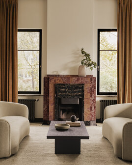 Ethnicraft Grooves salontafel teakhout zwart 170x120cm