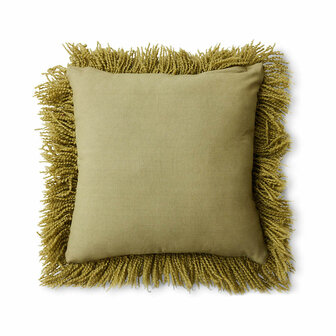 HKLIVING Fluffy Cushion Olive