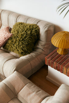 HKLIVING Fluffy Cushion Olive