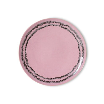 HKLIVING 70's ceramics Dinner Plates Bubble, Set Of 2