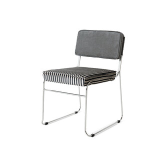 HKLIVING Endless Dining Chair Stripe, Monochrome