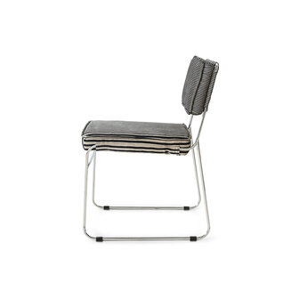 HKLIVING Endless Dining Chair Stripe, Monochrome
