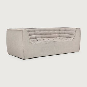 Ethnicraft N701 2 Zits Bank Beige