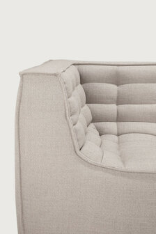 Ethnicraft N701 2 Zits Bank Beige