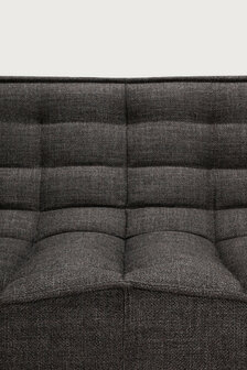 Ethnicraft N701 2 Zits Bank Dark Grey