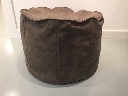 fred de la bretoniere poef hocker giro rond leder penna