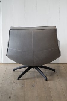 uwa draaifauteuil leder prisma achterkant