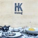 Hkliving theepot kerakiek zwart met witte stippen