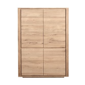 Ethnicraft oak storage cupboard 4drs