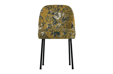 WOOOD Premium Vogue eetkamerstoel fluweel poppy mosterd
