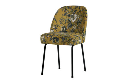 WOOOD Premium Vogue eetkamerstoel fluweel poppy mosterd