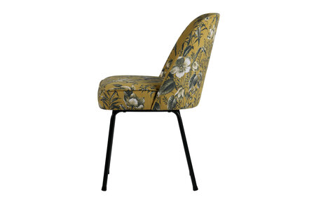WOOOD Premium Vogue eetkamerstoel fluweel poppy mosterd
