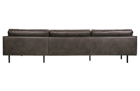 BePureHome Rodeo chaise longue bank links zwart