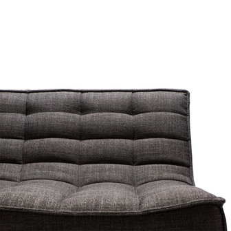 Ethnicraft N701 sofa - 2 seater dark grey
