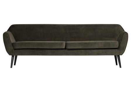 Woood Rocco sofa 230 cm fluweel warm green