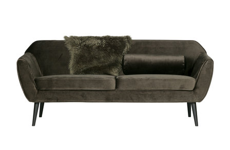 Woood Rocco sofa 187 cm fluweel warm green