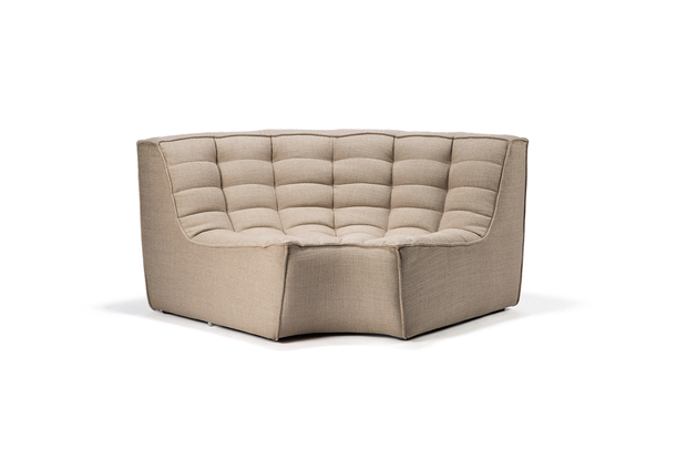 Ethnicraft N701 sofa - round corner - Beige