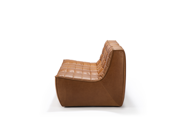 Ethnicraft N701 sofa - 2 seater leather old saddle