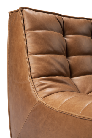 Ethnicraft N701 sofa - 2 seater leather old saddle