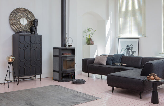 WOOOD Essentials Bequest opbergkast hout zwart