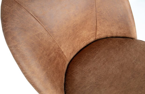 WOOOD Premium Vogue eetkamerstoel leer cognac