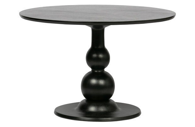 WOOOD Premium Blanco eettafel ø120cm mango diep zwart