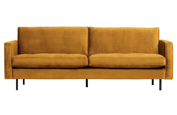 WOOOD Premium Rodeo classic bank 2,5-zits velvet oker