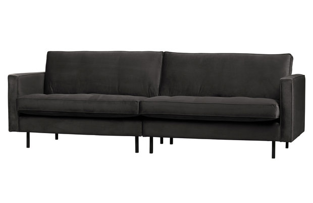 WOOOD Premium Rodeo classic bank 3-zits velvet antraciet