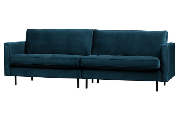 WOOOD Premium Rodeo classic bank 3-zits velvet blue
