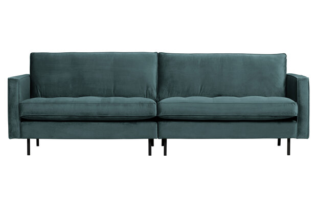 WOOOD Premium Rodeo classic bank 3-zits velvet teal
