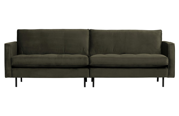 WOOOD Premium Rodeo classic bank 3-zits velvet dark green hunter