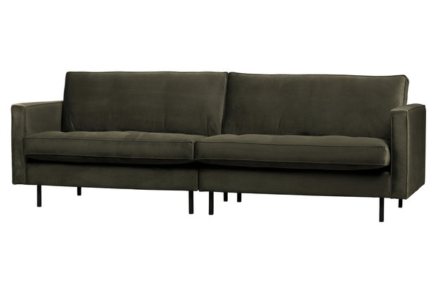 WOOOD Premium Rodeo classic bank 3-zits velvet dark green hunter