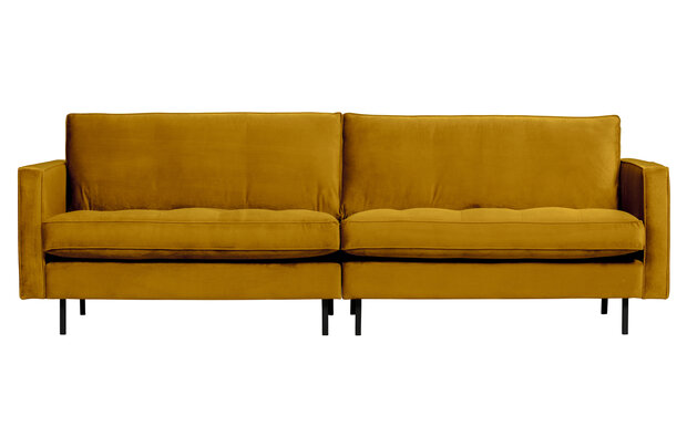 WOOOD Premium Rodeo classic bank 3-zits velvet oker