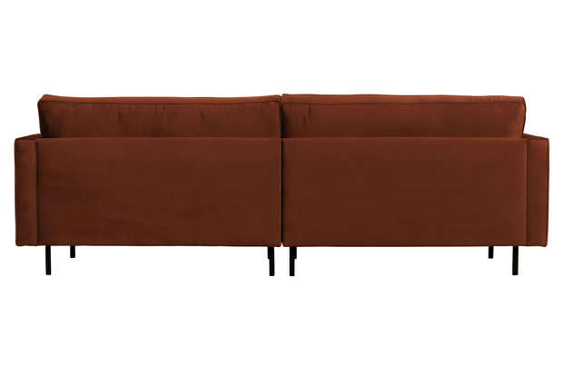 WOOOD Premium Rodeo classic bank 3-zits velvet roest