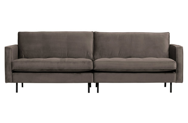 WOOOD Premium Rodeo classic bank 3-zits velvet taupe