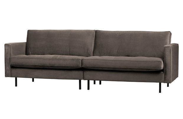 WOOOD Premium Rodeo classic bank 3-zits velvet taupe