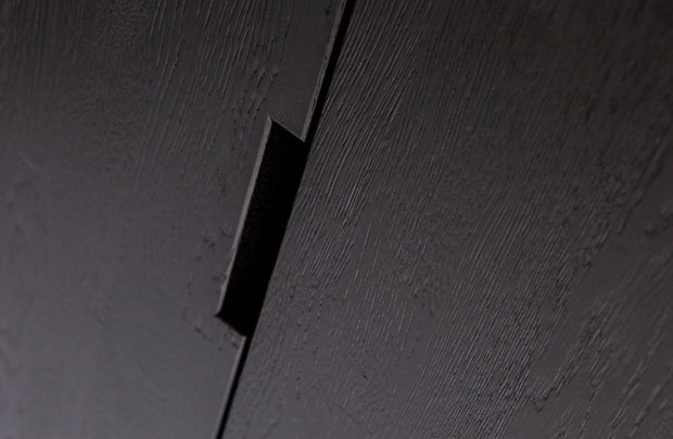 WOOOD Premium Silas hoge kast eiken blacknight 