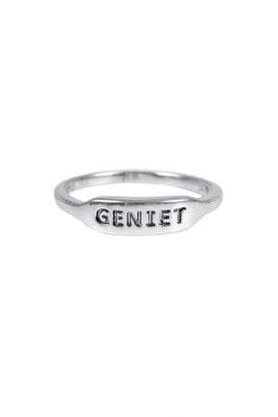 Zusss ring geniet in zilver maat 17