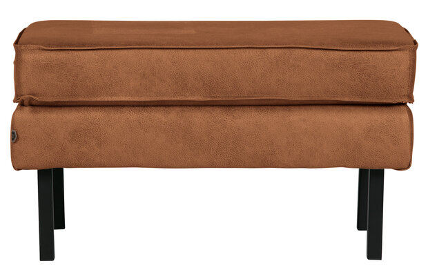 WOOOD Premium Rodeo hocker op poten cognac