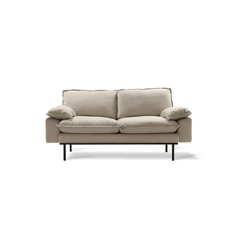 HKliving retro sofa 2 seats cosy beige