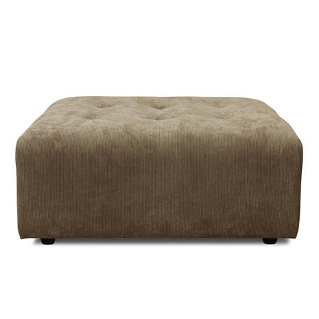 HKliving vint couch element hocker corduroy rib brown