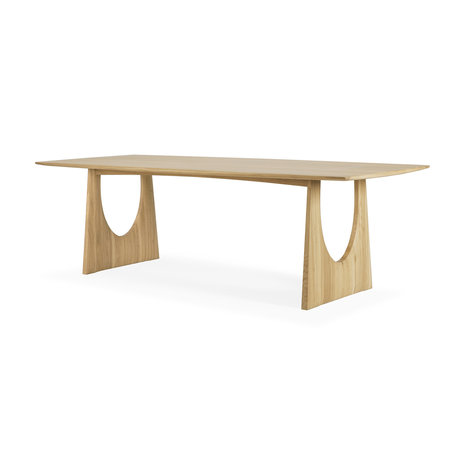 Ethnicraft Oak Geometric dining table