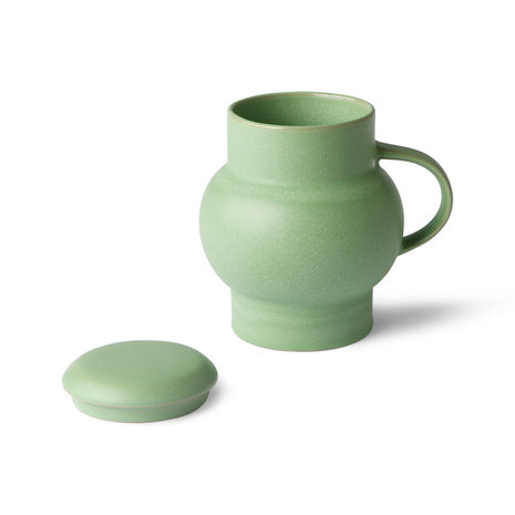 HKliving 70's ceramic bubble tea mug l mint green