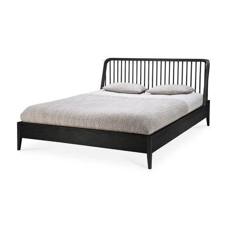 Ethnicraft oak Spindle black bed