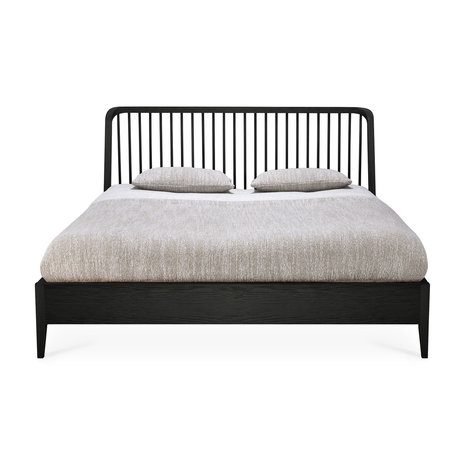 Ethnicraft oak Spindle black bed