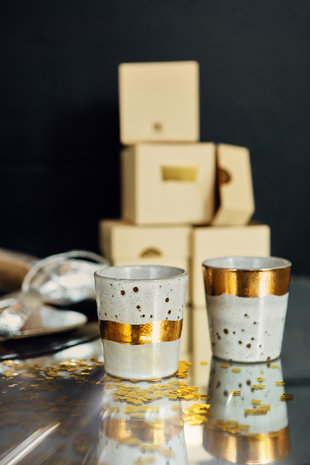 HKliving 70s ceramics: coffee mug, christmas special 2021, coffee mug, sparkle
