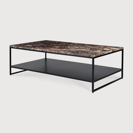 Ethnicraft Stone coffee table rechthoekig dark emperador